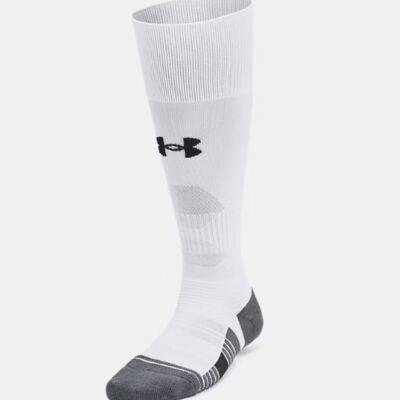 UA Magnetico Kids' Over-The-Calf Socks - White Thumbnail